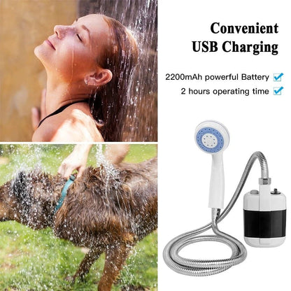 Cilifer®Portable Camping Shower with Adjustable Flow – For Easy & Convenient Outdoor Cleaning!