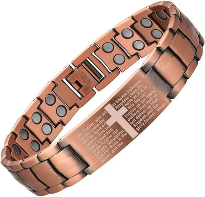 CZTICLE®🚀 Fresh Week Fresh Discounts 60% OFF - ✝Jesus Cross Magnetic Copper Bracelet