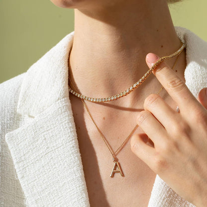 Cilifer®Crystal' Tennis Necklace + Free Bracelet