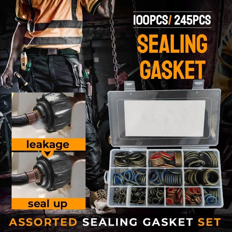 Cilifer®100pcs/ 245pcs Assorted Sealing Gasket Set