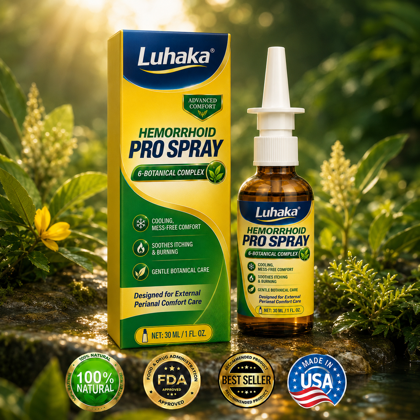 Luhaka® 4X Advanced Deep Absorption Comfort Hemorrhoid PRO Spray