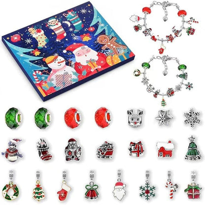 Cilifer®DIY 24 Days Christmas Countdown Calendar Bracelets Set