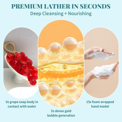 Cilifer® Handmade Crystal Grape Soap Gentle Cleansing Soap
