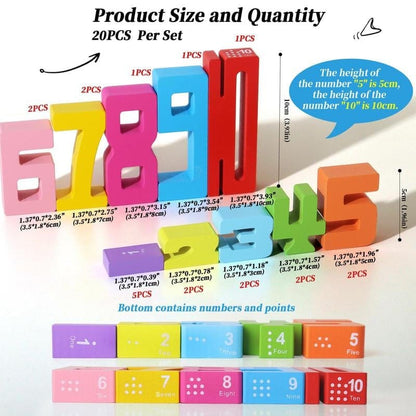 Cilifer®Wooden Number Building Block