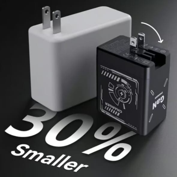 Cilifer®2-in-1 GaN PD3.0  Charger with Retractable Cables(Plug specifications: US standard plug)