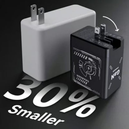 Cilifer®2-in-1 GaN PD3.0  Charger with Retractable Cables(Plug specifications: US standard plug)