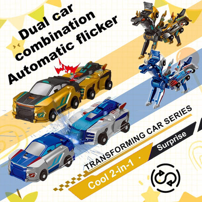 CZTICLE®🎁Children's Day Special✨ Collision Transforming Dinosaur Car Toy