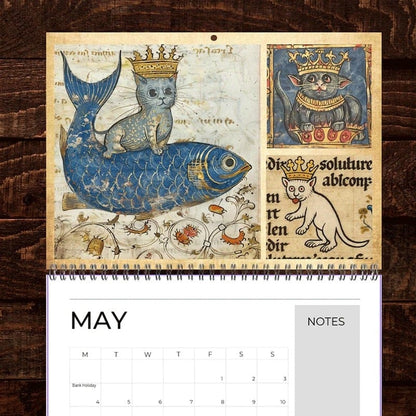Cilifer®Medieval Cats with Crowns Calendar 2026