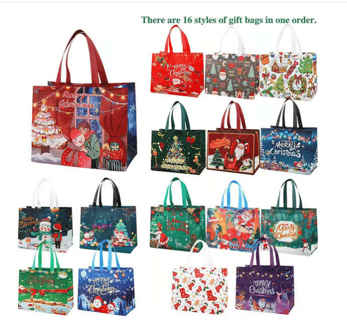 Cilifer®Christmas Gift Bags Large Reusable Tote Bags