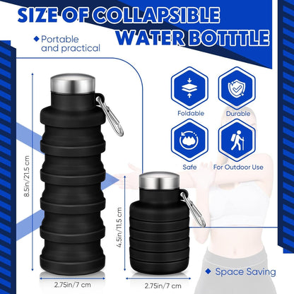 Cilifer®🏆Hot Sale🔥🔥Silicone foldable water bottle – Ideal for sports. travel & outdoor – Reusable & BPA-free
