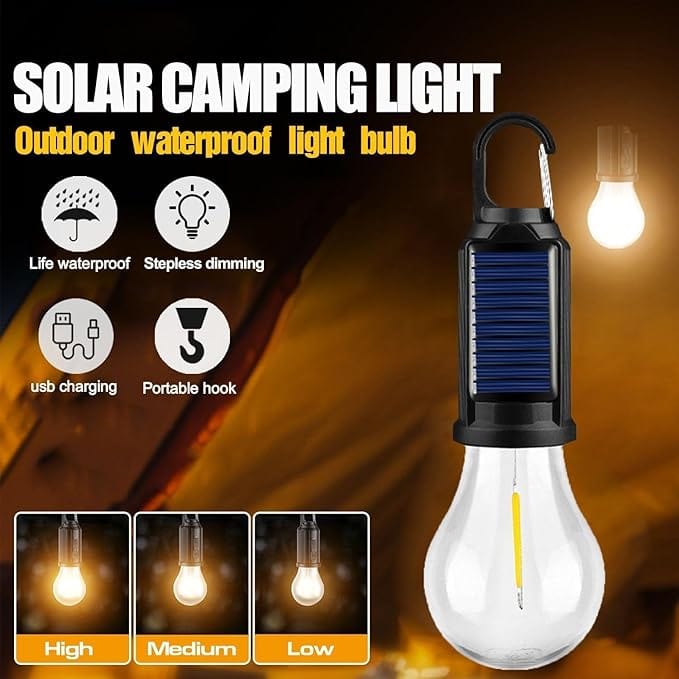 Cilifer®Solar Tent Lights USB Rechargeable Led Camping Lantern