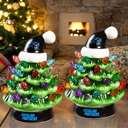 CZTICLE®🌲Evergreen Set of 2 4 LED Christmas Tree with NFL Team Logo