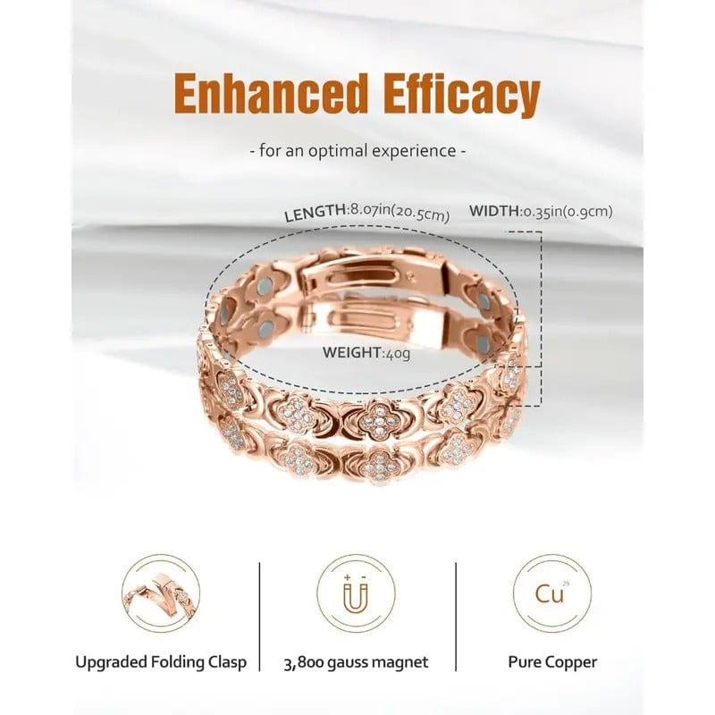 CZTICLE®🚀 Fresh Week Fresh Discounts 60% OFF -🍀Clover Copper Magnet Bracelet
