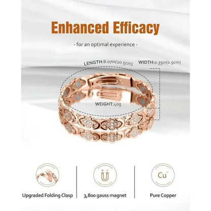 CZTICLE®🚀 Fresh Week Fresh Discounts 60% OFF -🍀Clover Copper Magnet Bracelet