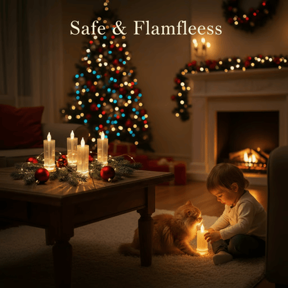 Cilifer®LED Crystal Candle Lights(4pcs in 1 set)