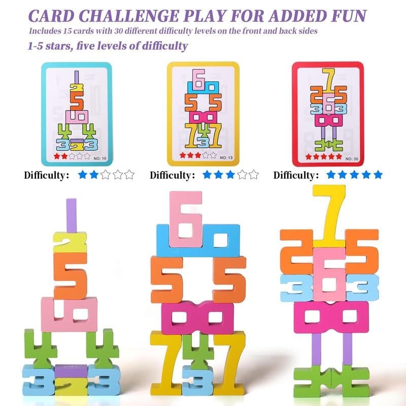 Cilifer®Wooden Number Building Block