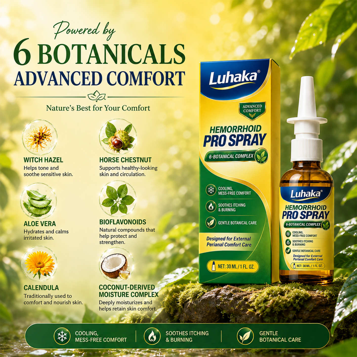 Luhaka® 4X Advanced Deep Absorption Comfort Hemorrhoid PRO Spray