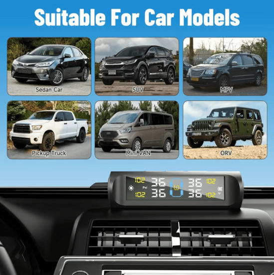 Cilifer®Solar Powered Tire Pressure Monitoring System-2