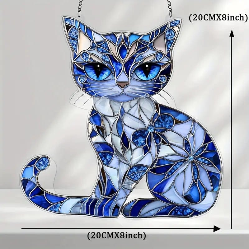 CZTICLE®Blue & White Cat Suncatcher Ornament🐱