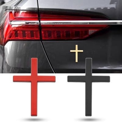 Cilifer®Metal Jesus Christ Cross Badge Stickers