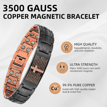 CZTICLE®🚀 Fresh Week Fresh Discounts 60% OFF - ✝Jesus Cross Magnetic Copper Bracelet