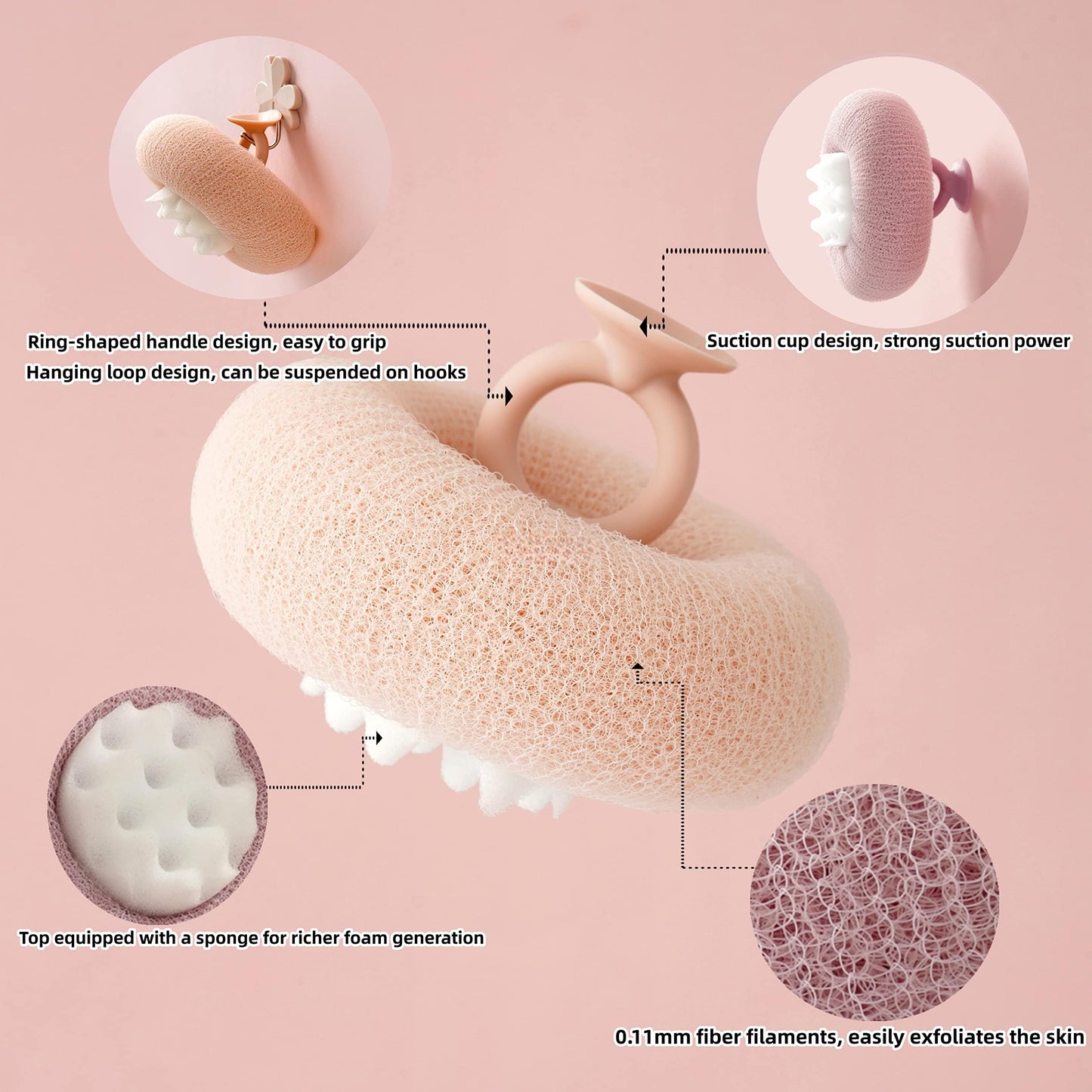 Cilifer®Super Soft Sunflower Suction Cup Bath Ball