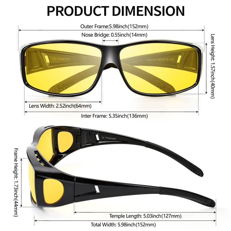 Cilifer®Night Vision Driving Glasses. Anti-glare Polarized