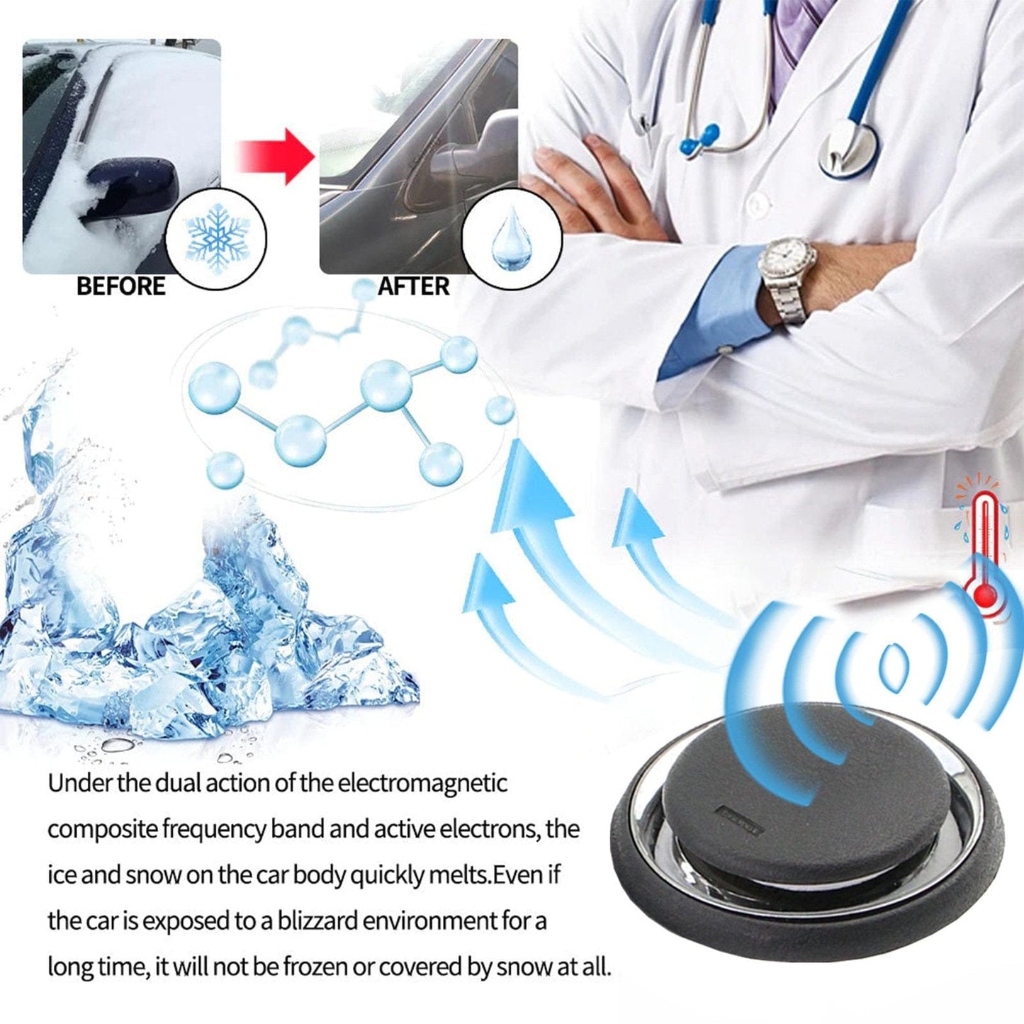 Cilifer®Car De-Icing Snow-Melting Snow Removal Instrument