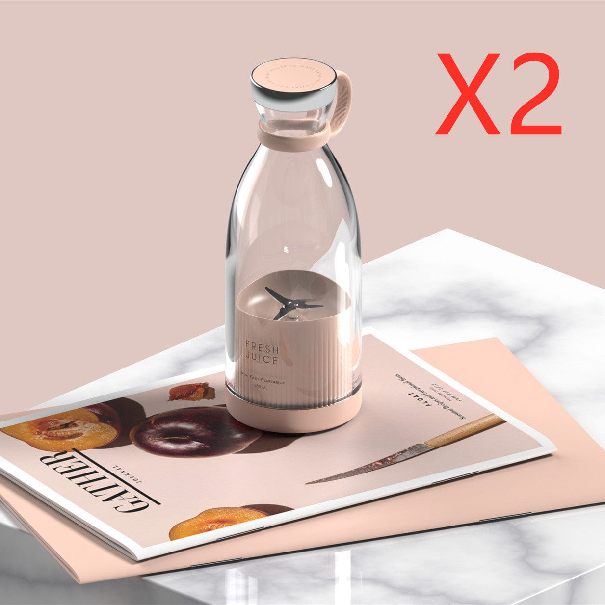 CZTICLE® 350ML Electric Juicer Blender Mixer USB Rechargeable Machine Household Portable Blender Maker Cup Kitchen Tool Kit