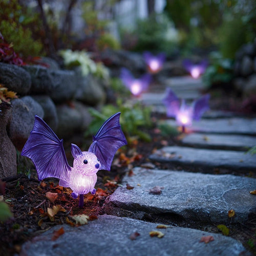 CZTICLE®Halloween Solar Bat Pathway Lights
