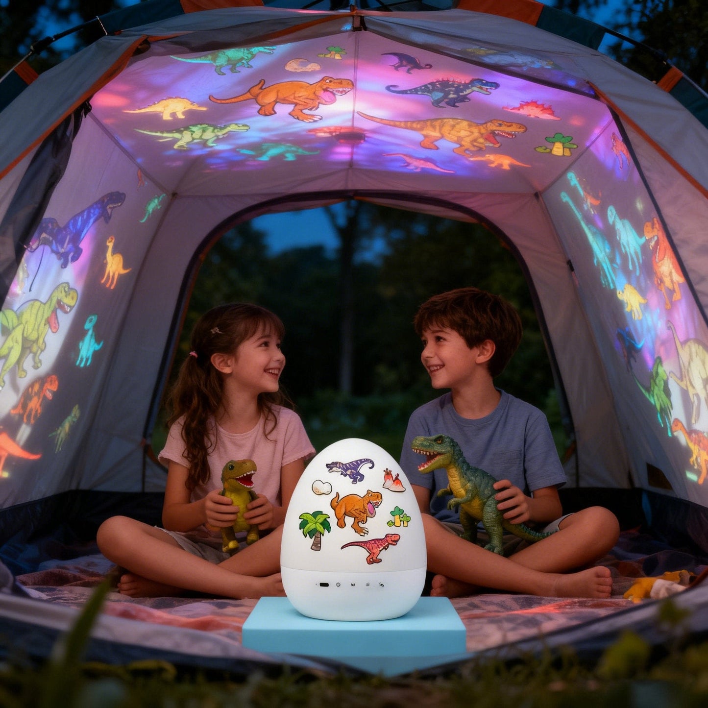 Cilifer®Dinosaur Egg Night Light Projector with Bluetooth Speaker For Kids