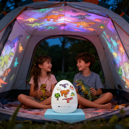 Cilifer®Dinosaur Egg Night Light Projector with Bluetooth Speaker For Kids