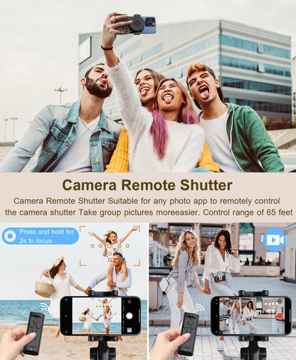 Cilifer®Remote Control Scrolling for TikTok. Page Turner for Kindle App. Camera Camcorder Remote Controls. Scrolling Remote for TikTok/iOS/Android/iPad/iPhone/Tablet with Phone Stand Black