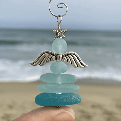 Cilifer®Crafted by Hand & Shaped by Nature-🌊Coastal Christmas Sea Glass Ornaments