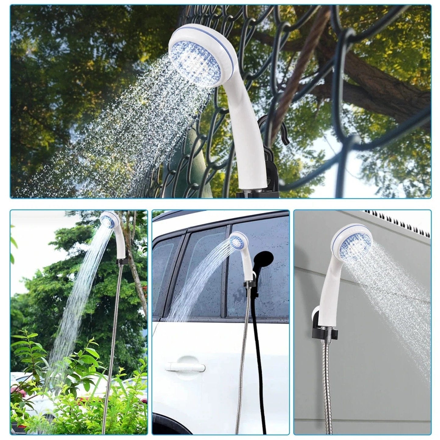 Cilifer®Portable Camping Shower with Adjustable Flow – For Easy & Convenient Outdoor Cleaning!