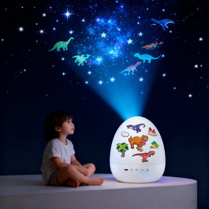 Cilifer®Dinosaur Egg Night Light Projector with Bluetooth Speaker For Kids