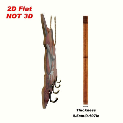 Cilifer®Rustic Highland Cow Wooden Hanging Ornament