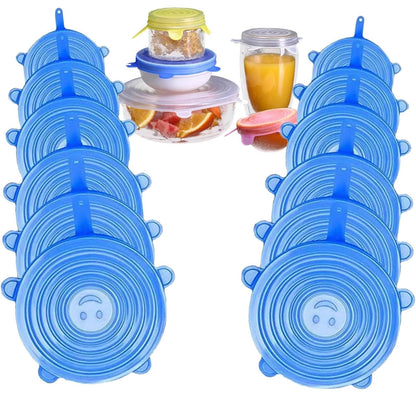 Cilifer®Silicone Cover Stretch Lids Reusable Airtight Food Wrap Covers