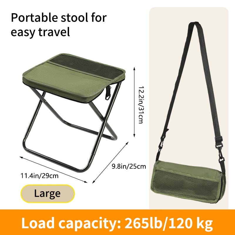 CZTICLE®🪑Ultra-Light Folding Stool – Supports Up to 265 lbs