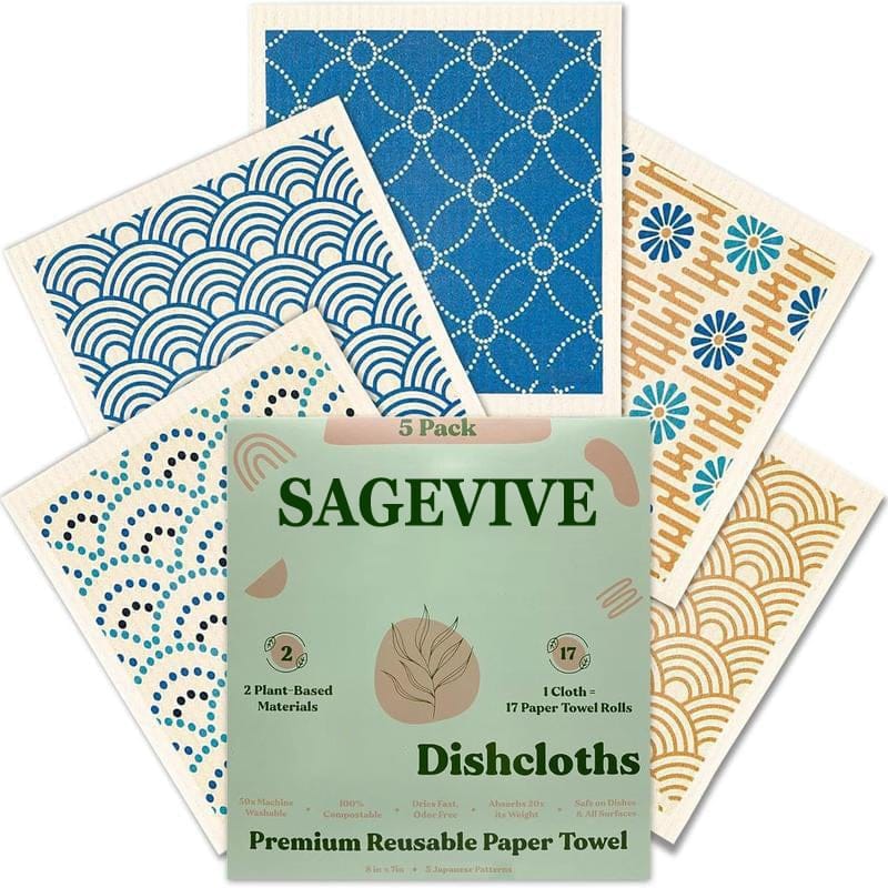 Cilifer®Dishcloths for Kitchen & Cleaning | 5 Pack