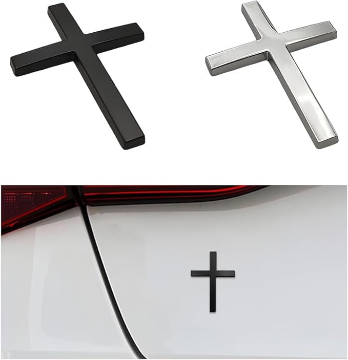Cilifer®Metal Jesus Christ Cross Badge Stickers