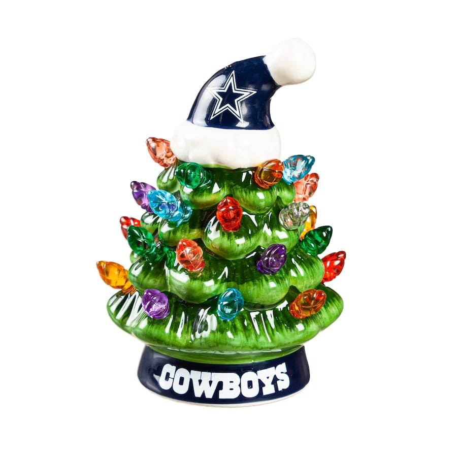CZTICLE®🌲Evergreen Set of 2 4 LED Christmas Tree with NFL Team Logo