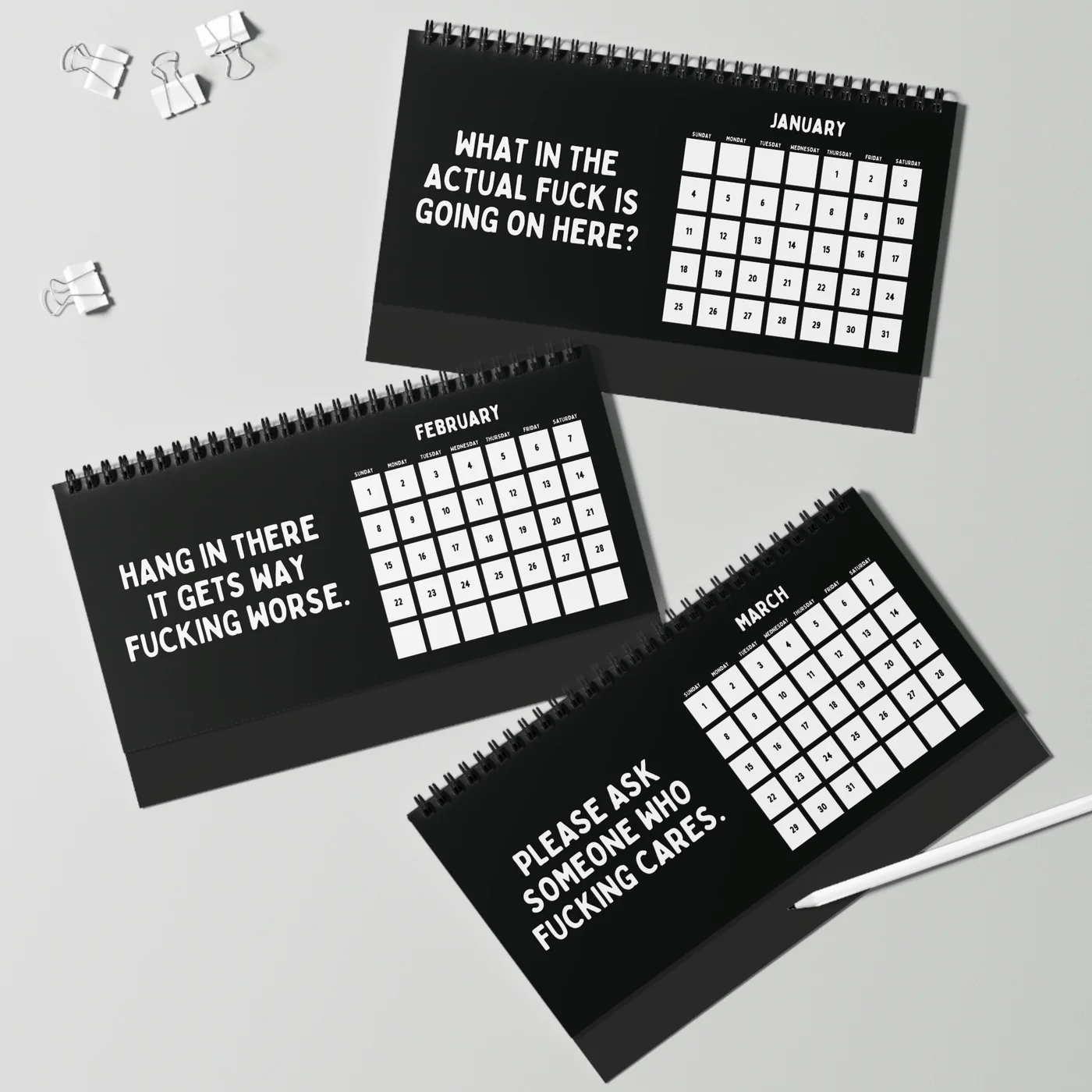 Cilifer®2026 Things I Want To Say At Work Desk Calendar
