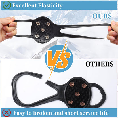 Cilifer®2 Pairs Ice Grippers Traction Cleats