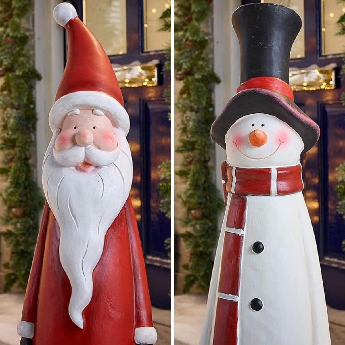 Cilifer®Handcrafted Santa & Snowman Figurines