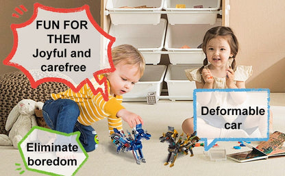 CZTICLE®🎁Children's Day Special✨ Collision Transforming Dinosaur Car Toy