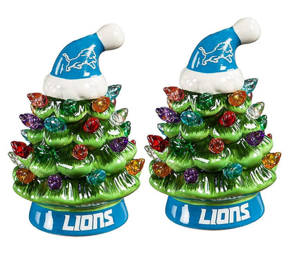 CZTICLE®🌲Evergreen Set of 2 4 LED Christmas Tree with NFL Team Logo