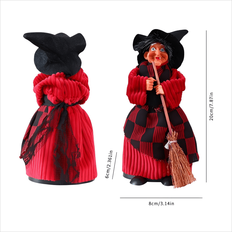 Red and black plaid skirt