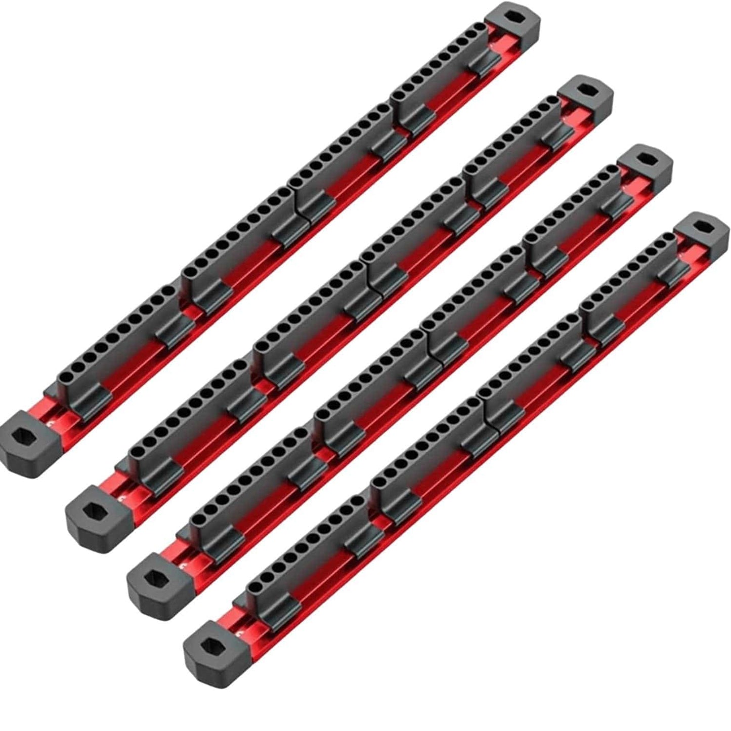 Cilifer®Pro-Series Aluminum Magnetic Hex Bit Organizer | 40-Slot 1/4 Drive Holder