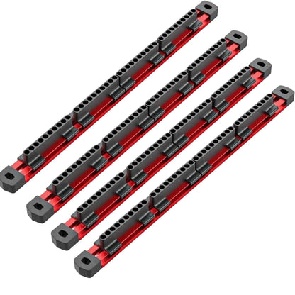 Cilifer®Pro-Series Aluminum Magnetic Hex Bit Organizer | 40-Slot 1/4 Drive Holder